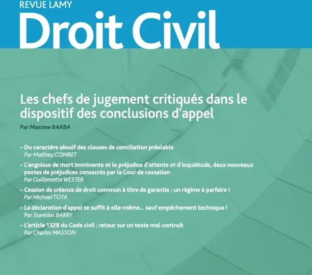 Cession de créance de droit commun à titre de garantie : un régime à parfaire !